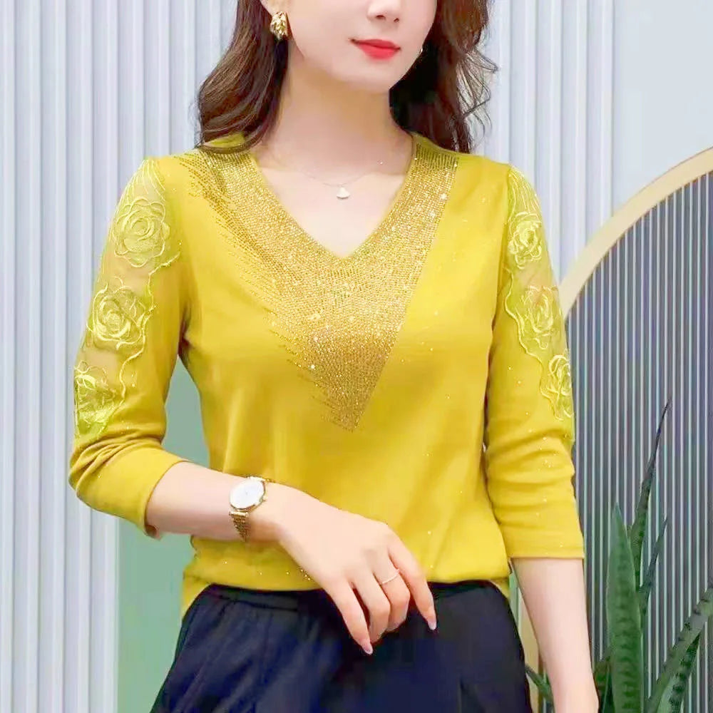 Aurielle Gold Accent Blouse
