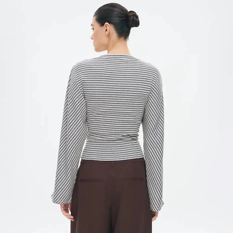 Women’s Striped Long Sleeve Top